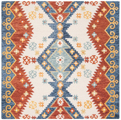 Safavieh Aspen 7'-0" x 7'-0" Rug in Ivory / Blue