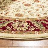 Safavieh Lyndhurst 5'-3" x 5'-3" Rug in Ivory / Red