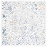 Safavieh Layla 6'-7" x 6'-7" Rug in Ivory Grey / Blue