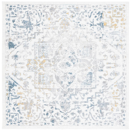 Safavieh Layla 6'-7" x 6'-7" Rug in Ivory Grey / Blue