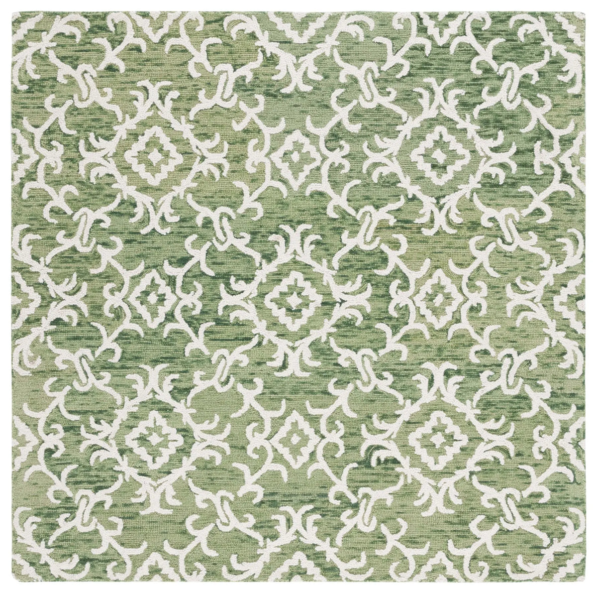 Safavieh Blossom 6'-0" x 6'-0" Rug in Green / Ivory