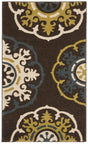 Safavieh Newbury 3'-0" x 5'-0" Rug in Brown / Green