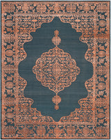 Safavieh Chester 8'-0" x 10'-0" Rug in Navy / Rust