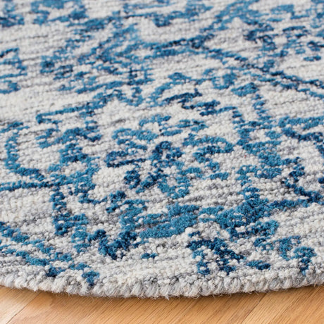Safavieh Micro-Loop 5'-0" x 5'-0" Rug in Blue