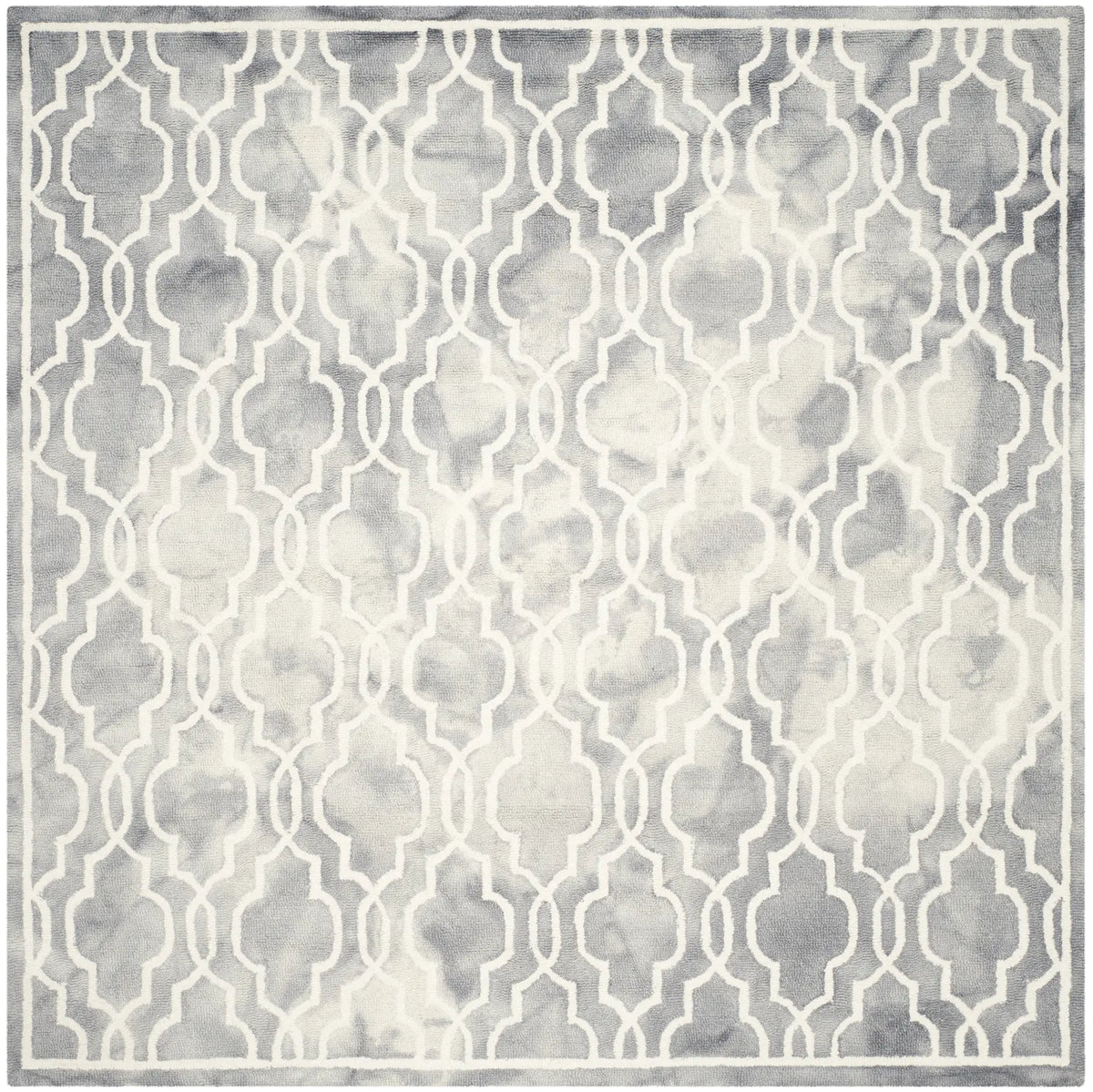 Safavieh Dip Dye 7'-0" x 7'-0" Rug in Grey / Ivory