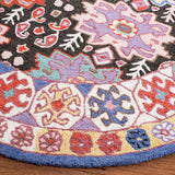 Safavieh Bellagio 5'-0" x 5'-0" Rug in Charcoal / Ivory