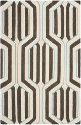 Safavieh Dhurries 3'-0" x 5'-0" Rug in Ivory / Multi
