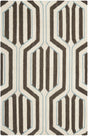 Safavieh Dhurries 3'-0" x 5'-0" Rug in Ivory / Multi