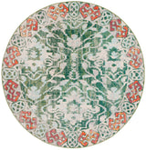 Safavieh Madison 6'-7" x 6'-7" Rug in Green / Ivory
