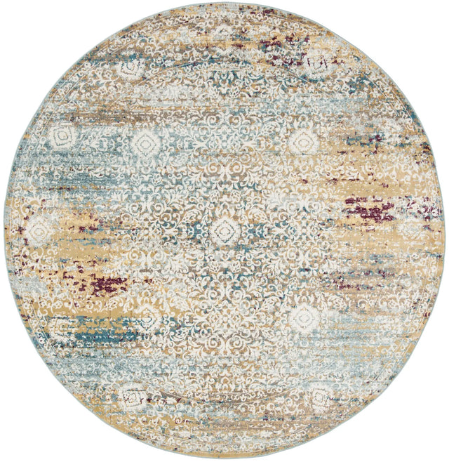 Safavieh Aria 6'-5" x 6'-5" Rug in Yellow / Cream