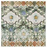 Safavieh Madison 6'-7" x 6'-7" Rug in Green / Ivory