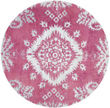 Safavieh Stone Wash 6'-0" x 6'-0" Rug in Fuchsia