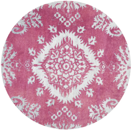 Safavieh Stone Wash 6'-0" x 6'-0" Rug in Fuchsia