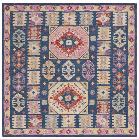 Safavieh Aspen 7'-0" x 7'-0" Rug in Blue / Red