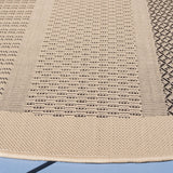 Safavieh Courtyard 6'-7" x 6'-7" Rug in Sand / Black
