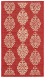 Safavieh Courtyard 2'-0" x 3'-7" Rug in Red / Natural