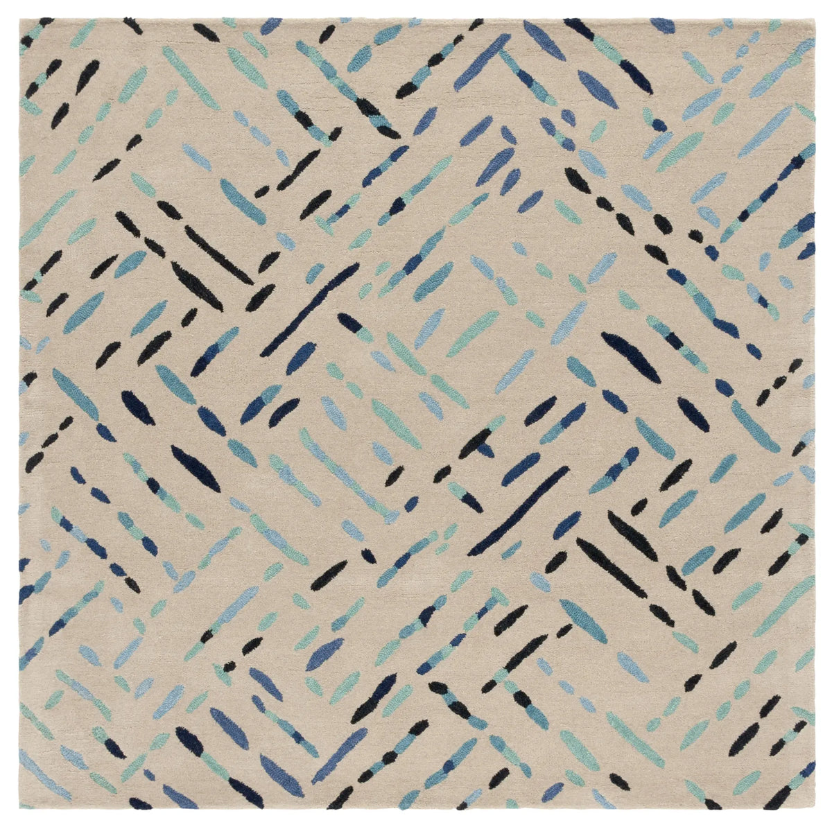 Safavieh Metro 6'-0" x 6'-0" Rug in Grey / Blue