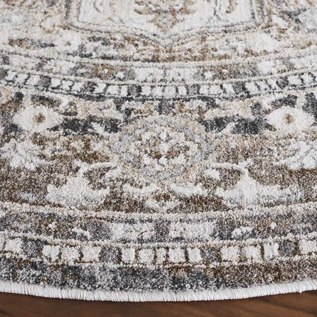 Safavieh Finley 6'-7" x 6'-7" Rug in Beige / Grey