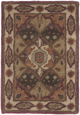 Safavieh Heritage 2'-0" x 3'-0" Rug in Rust / Ivory