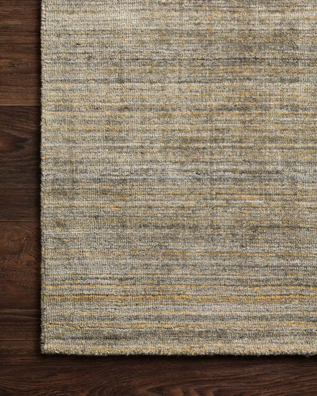 Loloi Pasadena Pas-01 Gold Rug - corner on wood