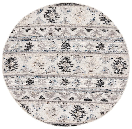 Safavieh Manhattan 6'-0" x 6'-0" Rug in Ivory / Black