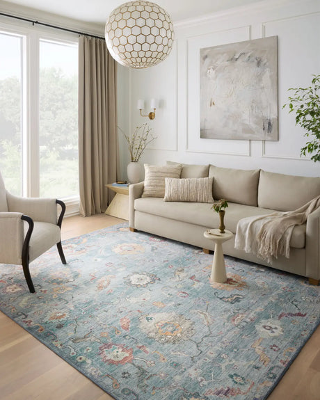 Loloi Margot Mat-06 Denim/Multi Rug - room scene 1