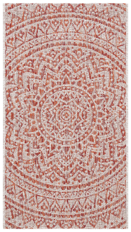 Safavieh Courtyard 2'-0" x 3'-7" Rug in Light Beige / Terracotta