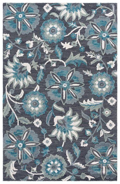 Safavieh Blossom 5'-0" x 8'-0" Rug in Grey / Blue