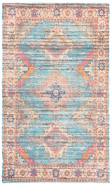 Safavieh Saffron 3'-0" x 5'-0" Rug in Rust / Blue