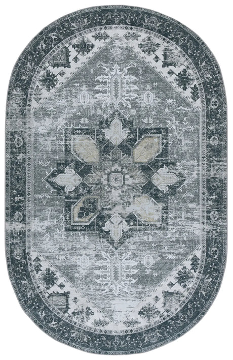 Safavieh Tucson 5'-0" x 8'-0" Rug in Dark Sage / Ivory