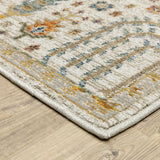 Oriental Weavers Sphinx Andorra 2449B Ivory/ Multi Rug - corner detail