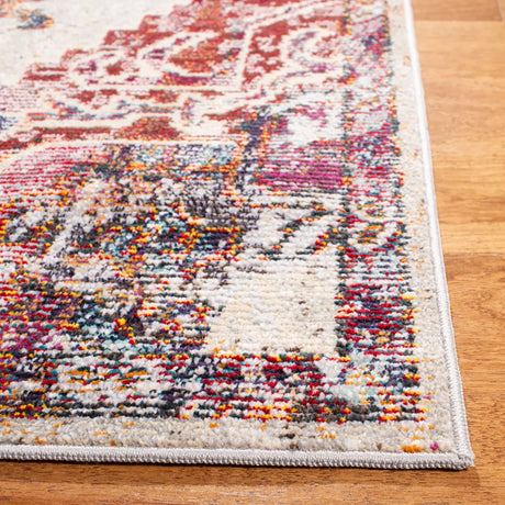 Safavieh Crystal 4'-0" x 6'-0" Rug in Light Blue / Burgundy