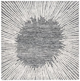 Safavieh Abstract 6'-0" x 6'-0" Rug in Black / Ivory