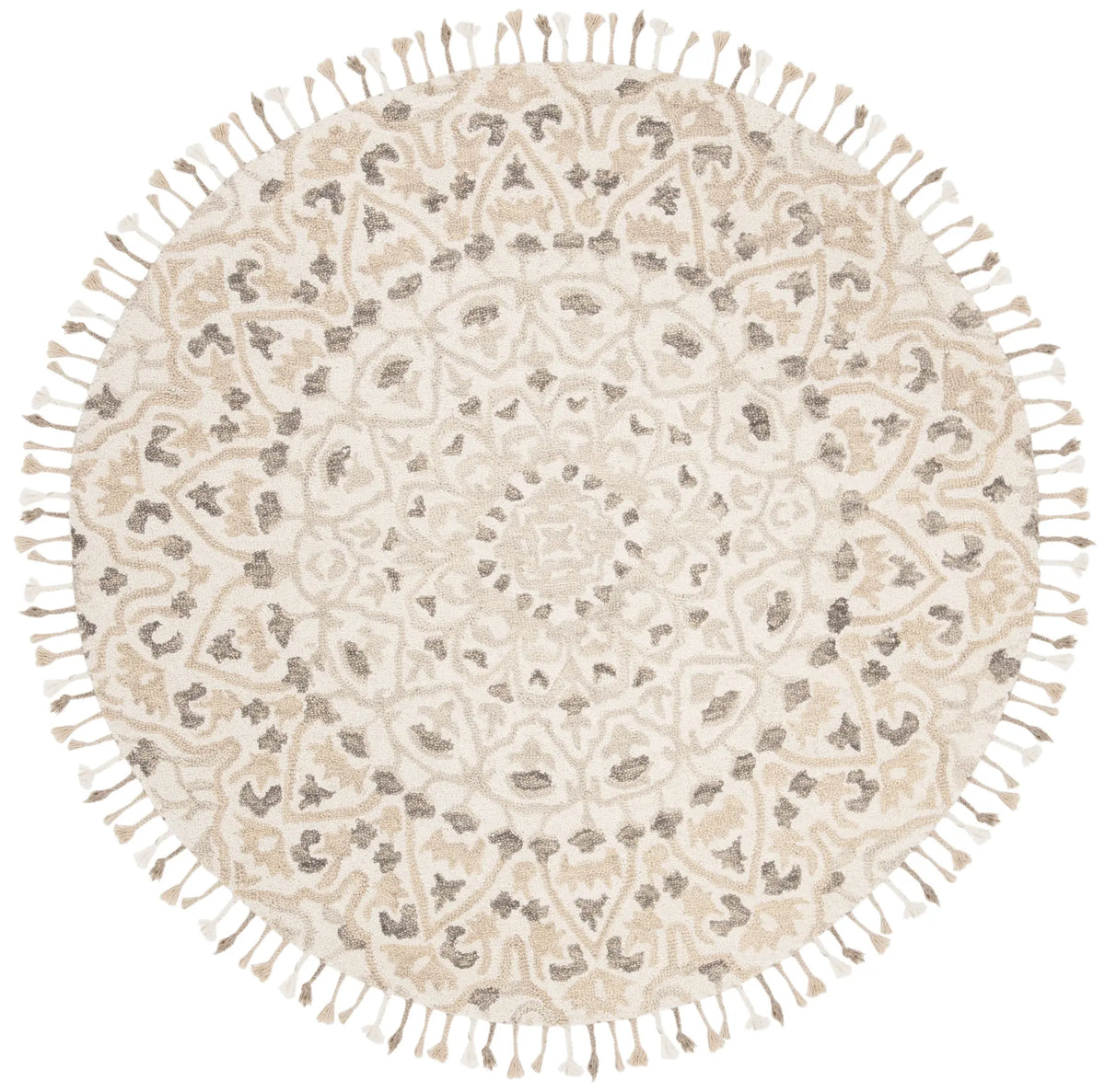 Safavieh Blossom 6'-0" x 6'-0" Rug in Ivory / Taupe