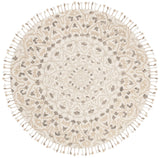Safavieh Blossom 6'-0" x 6'-0" Rug in Ivory / Taupe