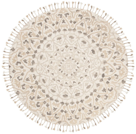 Safavieh Blossom 6'-0" x 6'-0" Rug in Ivory / Taupe