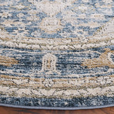 Safavieh Rosewood 6'-7" x 6'-7" Rug in Ivory / Blue