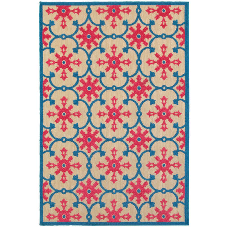 Oriental Weavers Sphinx Cayman 190L9 Sand / Pink Rugs - main flat