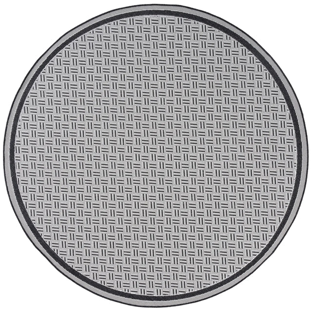 Safavieh Terrace 800 6'-7" x 6'-7" Rug in Black / White