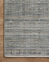 Loloi Soho Soh-04 Jade/Stone Rug - corner on wood