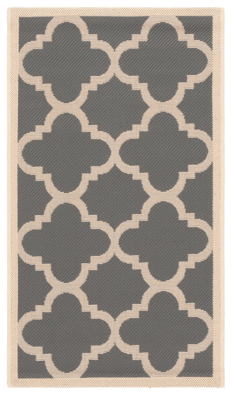 Safavieh Courtyard 2'-0" x 3'-7" Rug in Grey / Beige