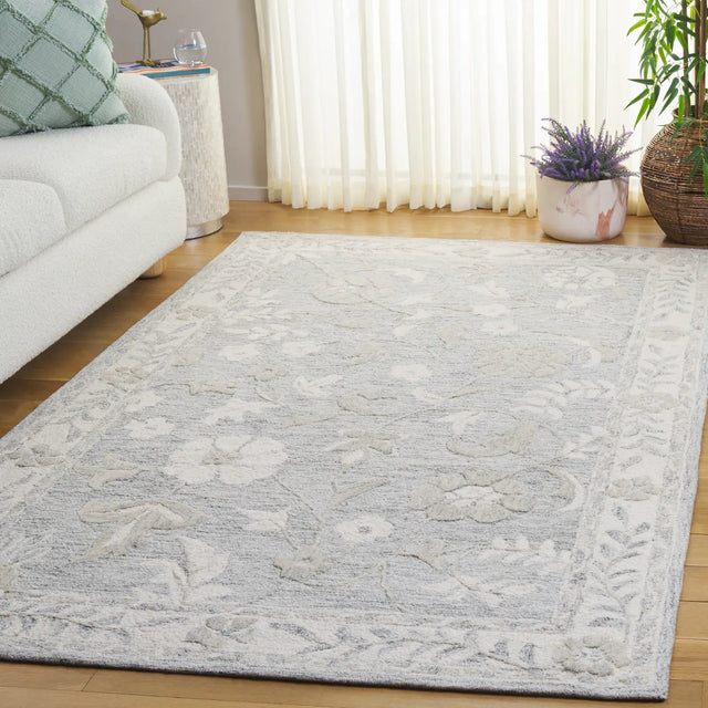 Safavieh Metro 4'-0" x 6'-0" Rug in Grey / Ivory