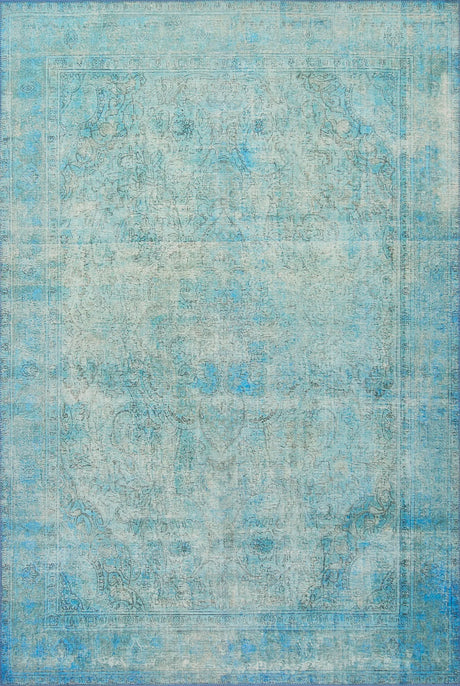 Loloi Loren Lq-08 Aqua Rugs - main flat