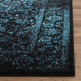 Safavieh Adirondack 4'-0" x 6'-0" Rug in Black / Teal