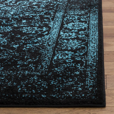 Safavieh Adirondack 4'-0" x 6'-0" Rug in Black / Teal
