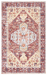 Safavieh Saffron 3'-0" x 5'-0" Rug in Rust / Aqua