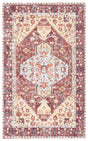Safavieh Saffron 3'-0" x 5'-0" Rug in Rust / Aqua