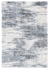 Safavieh Berber Shag 200 4'-0" x 6'-0" Rug in Ivory / Grey