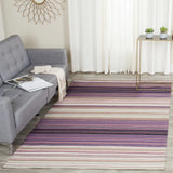 Safavieh Marbella 4'-0" x 6'-0" Rug in White / Lilac