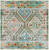 Safavieh Madison 6'-7" x 6'-7" Rug in Green / Beige